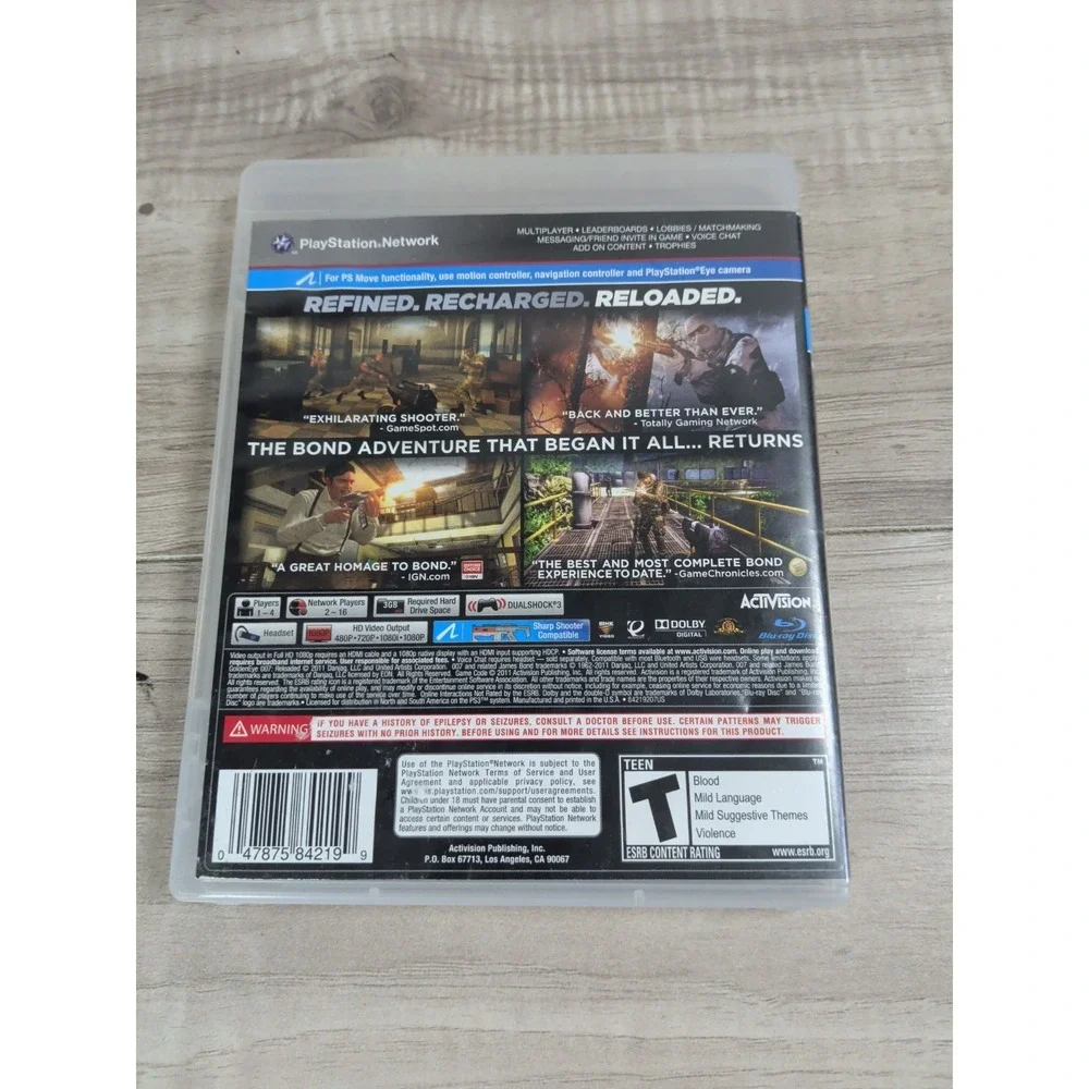 GoldenEye 007: Reloaded Sony PlayStation 3 PS3 CIB Complete Video Game